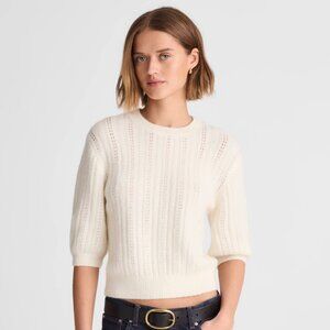 Madewell CloudSoft Short-Sleeve Sweater Tee (M) NWT